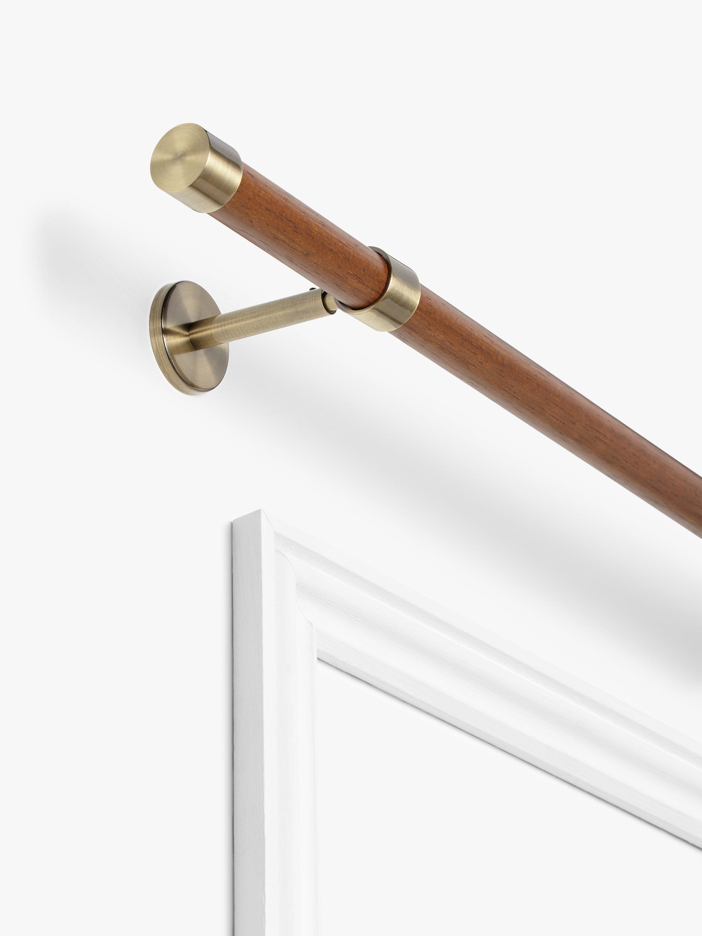 John Lewis Wood and Metal Eyelet Curtain Pole Kit, Dia.28mm
