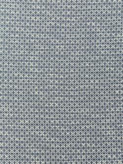 John Lewis Rona Weave Pair Lined Eyelet Curtains - view 2, Loch Blue