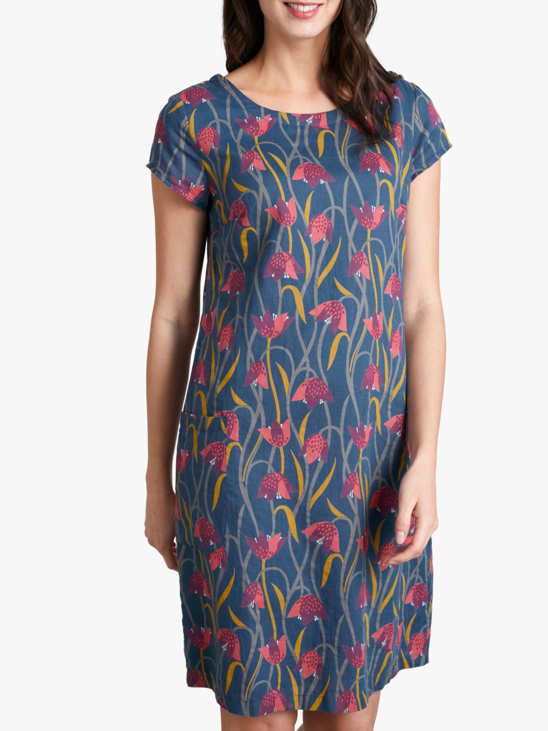 Seasalt River Cove Dress Fritillary Light Squid