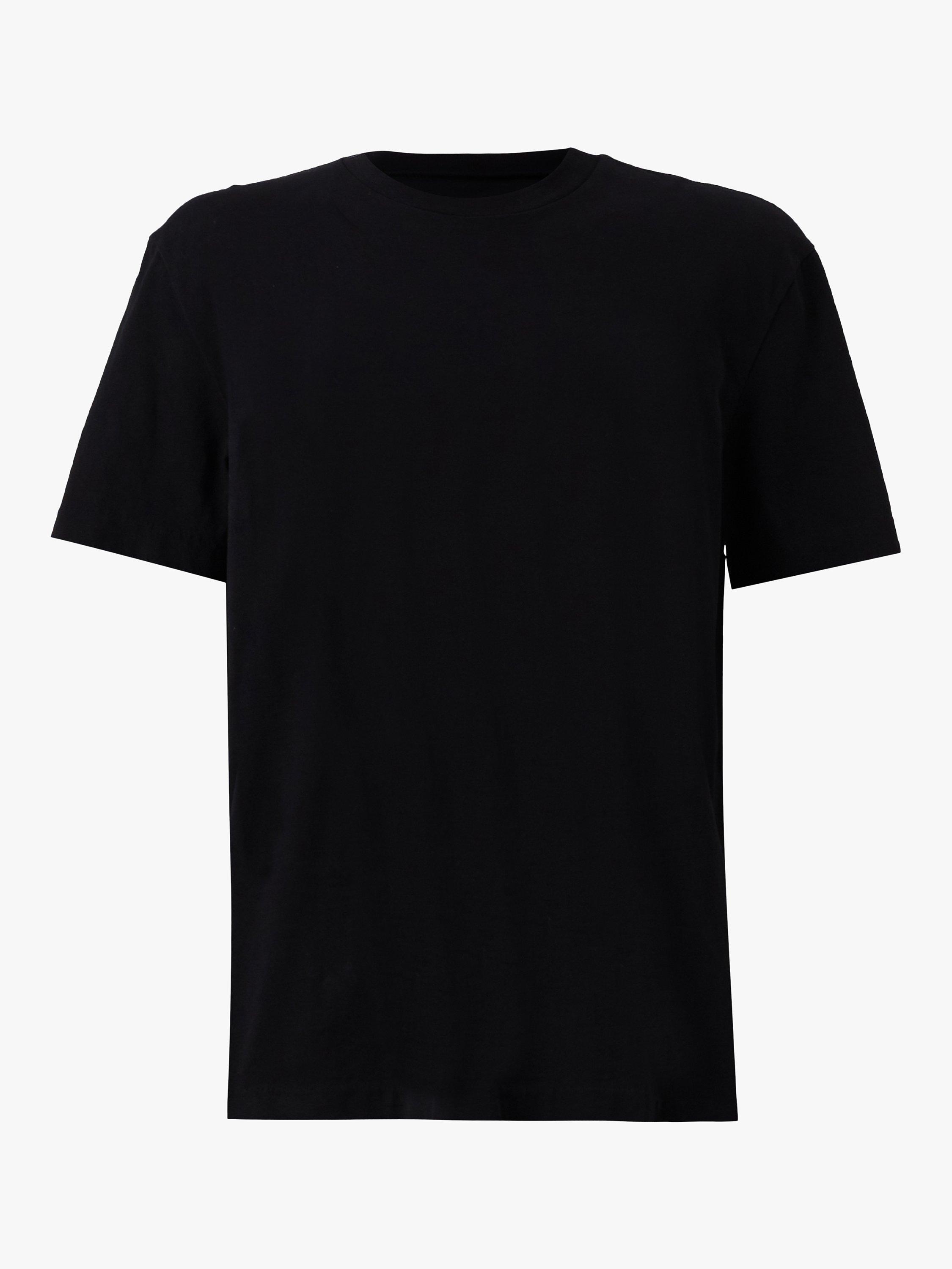Product image 4 of 6, which shows AllSaints Musica Crew Neck Short Sleeve T-Shirt, Jet Black, L