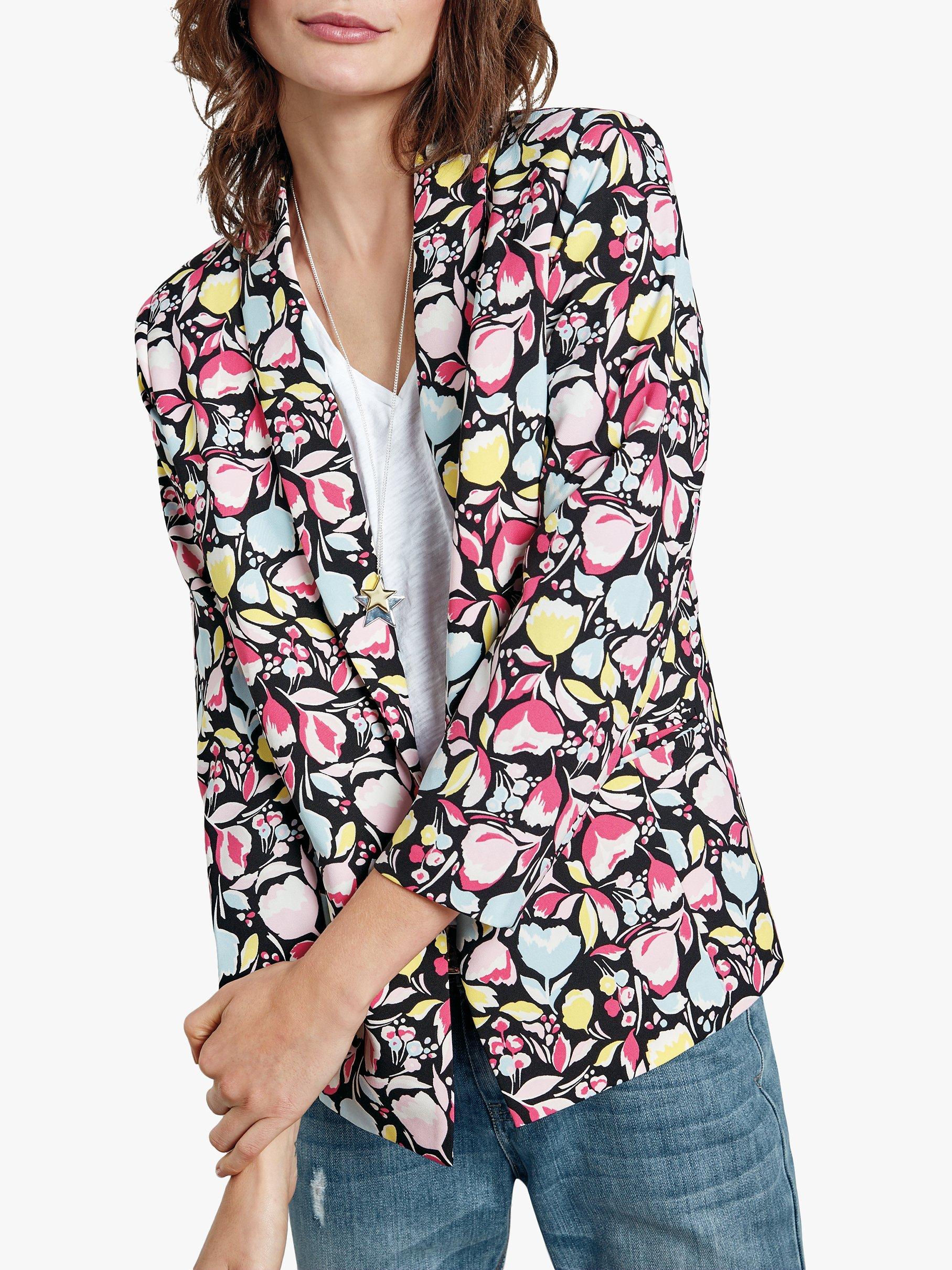 HUSH Printed Blazer, Abstract Floral