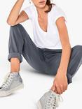 HUSH Scoop Neck Cotton T-Shirt, White
