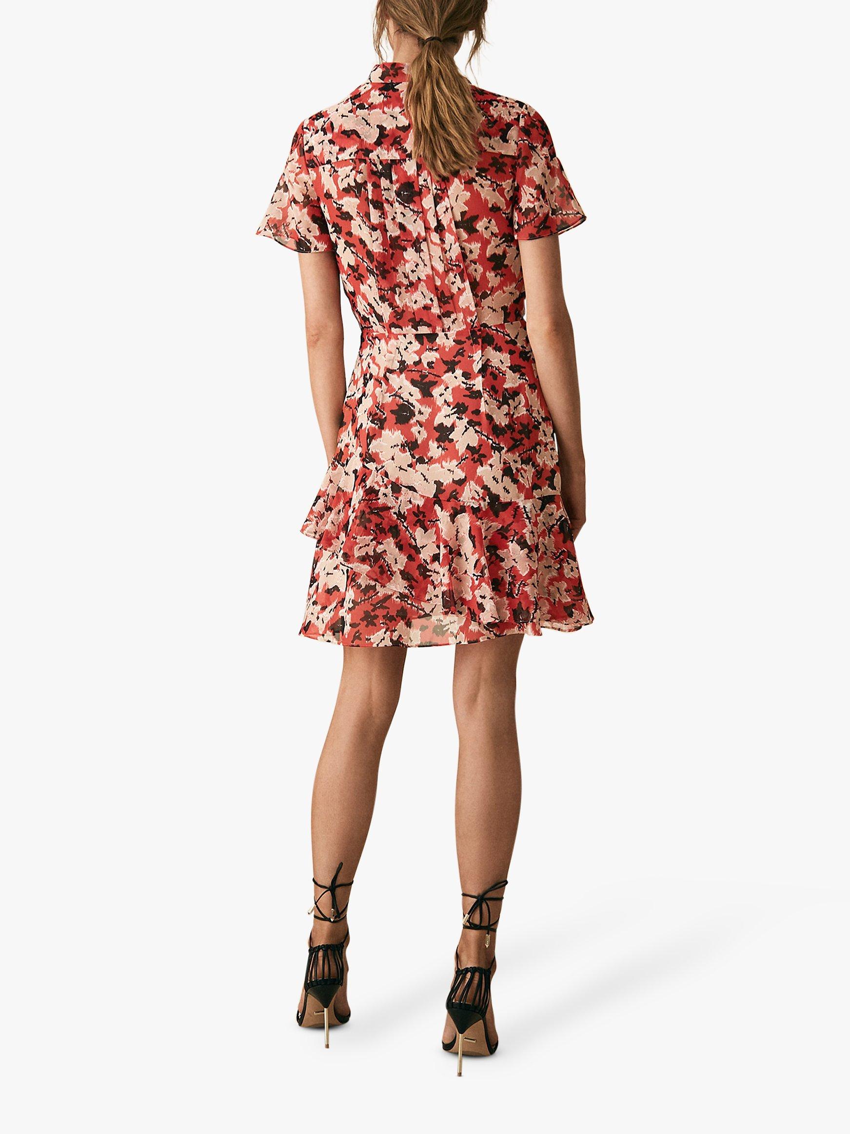 boho mini dress THML Boho Print Mini Dress