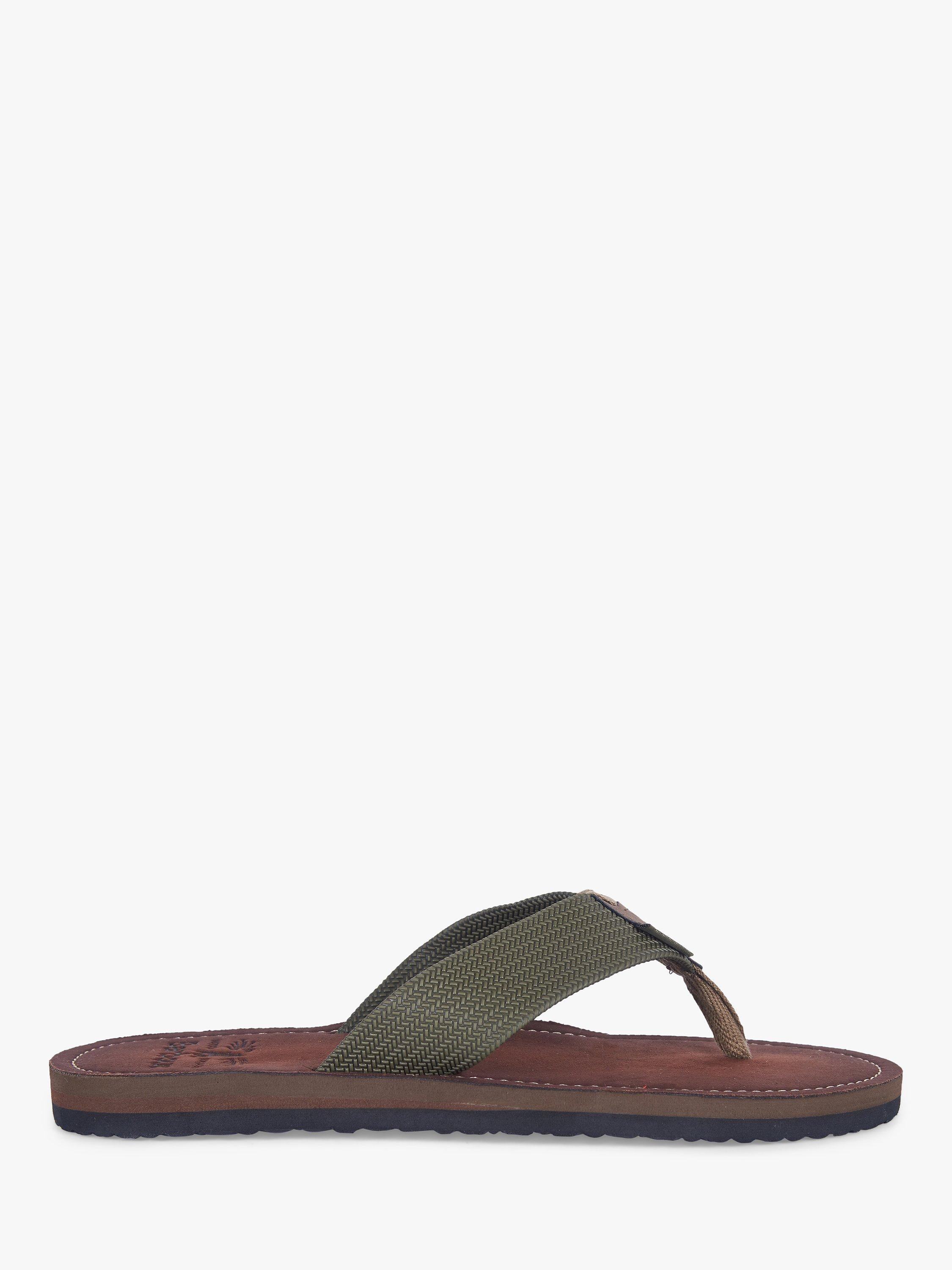 Barbour Toeman Toe Post Sandals, Olive
