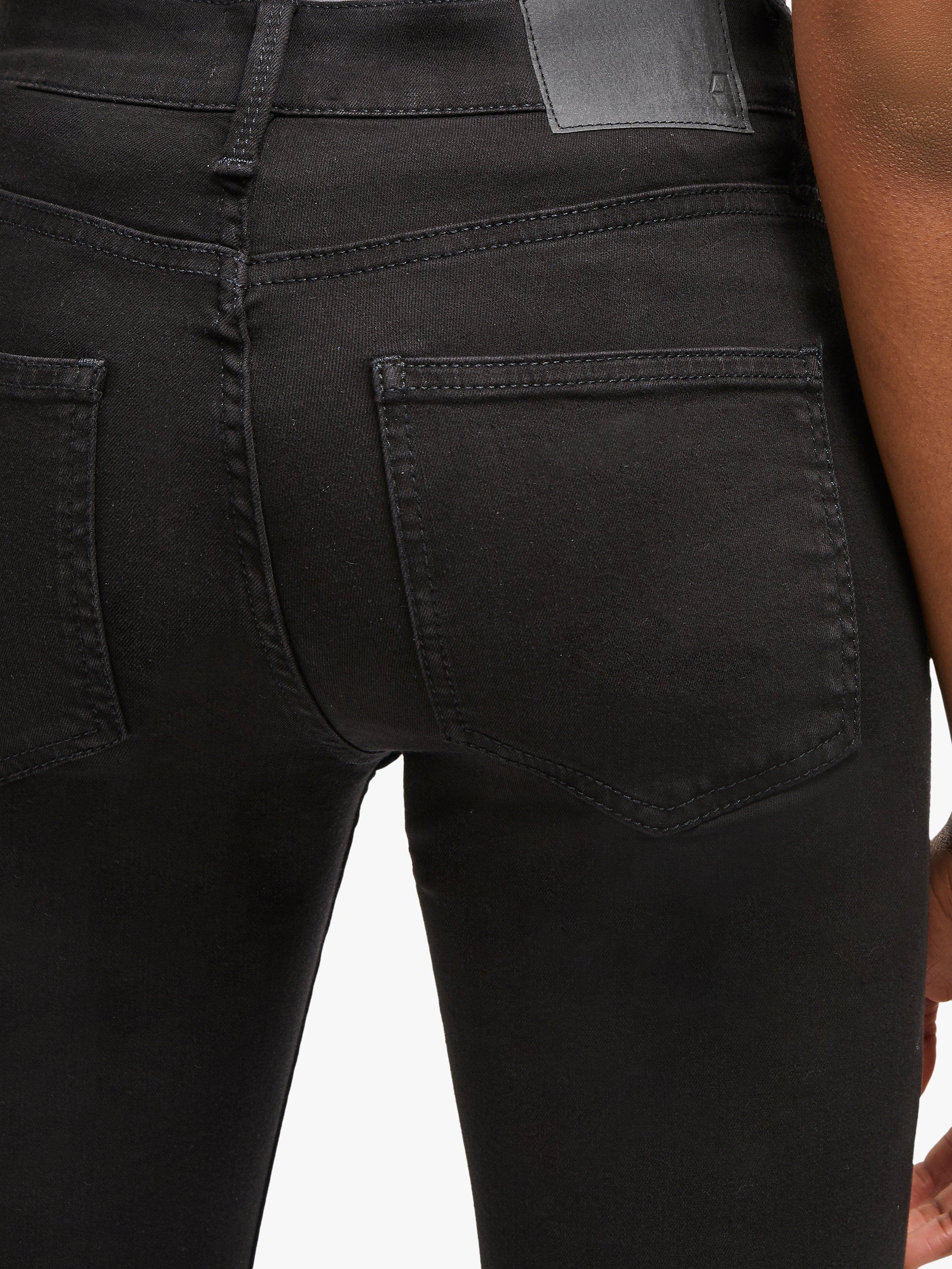 Product image 4 of 4, which shows French Connection Mid Rise Skinny Rebound Jeans, Black, 8
