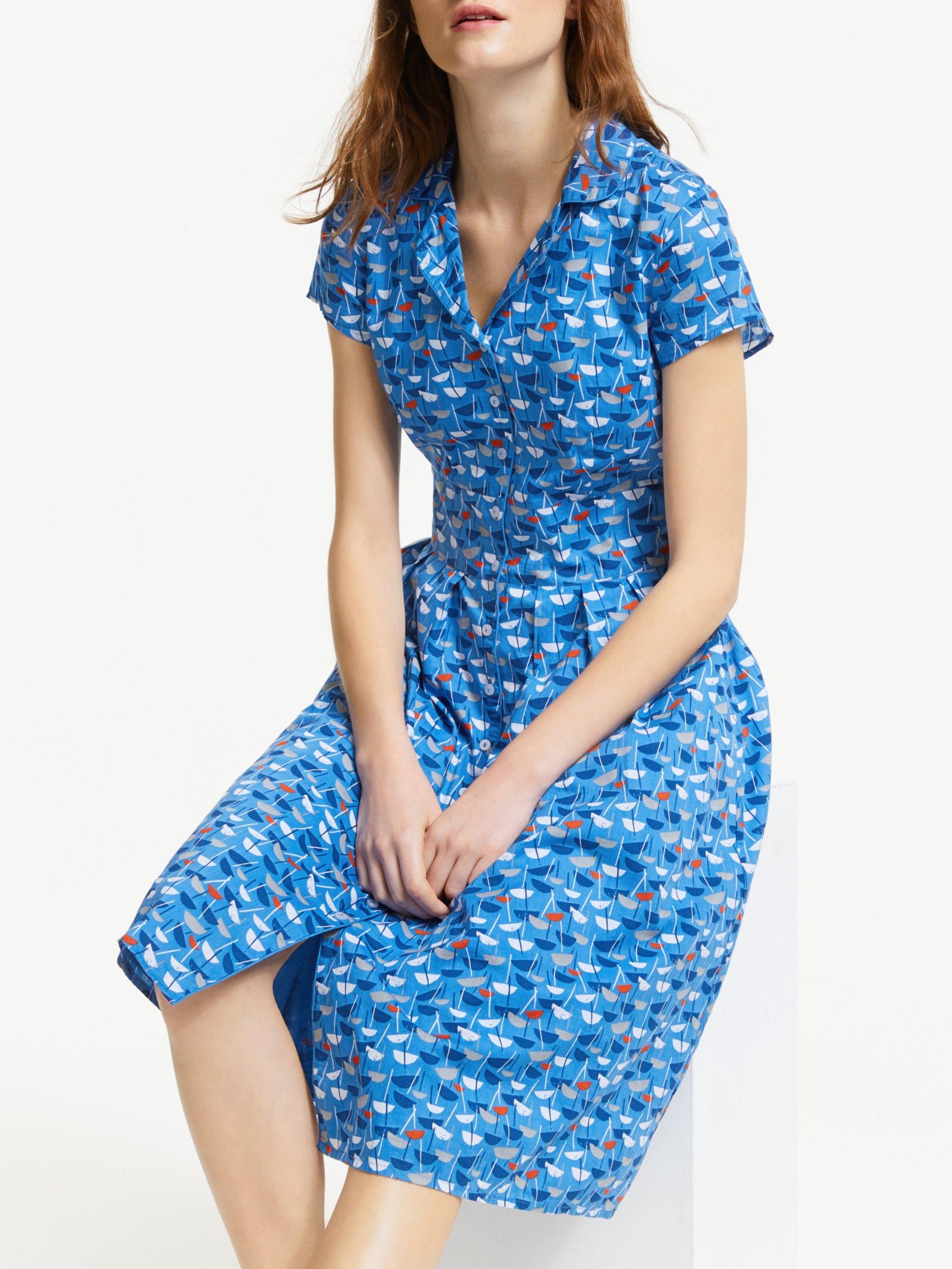 Seasalt Lottie Shirt Dress Hull Geo Borage