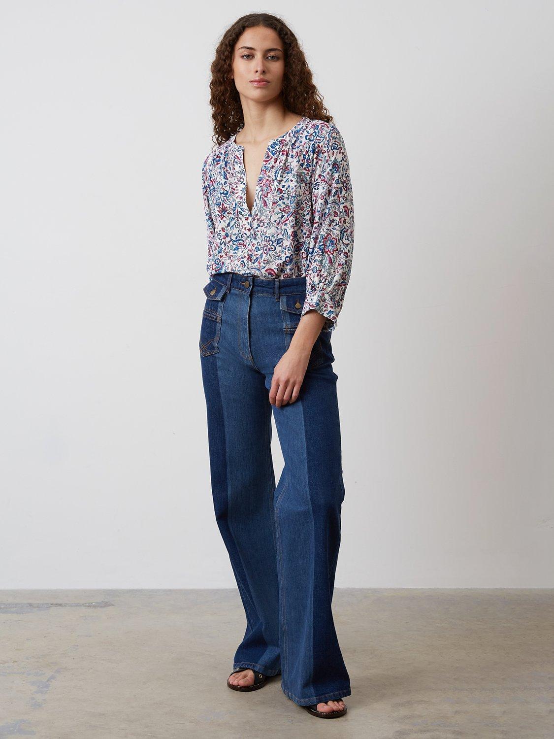 Product image 2 of 4, which shows Gerard Darel Pantalon Jeans, Blue, 10