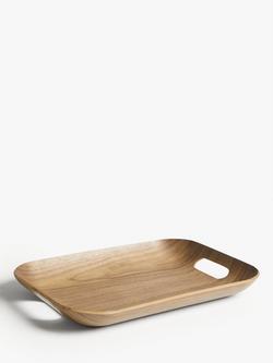 John Lewis Walnut Veneer Tray, Natural, Natural