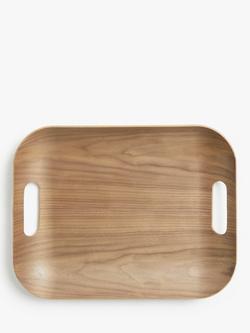 John Lewis Walnut Veneer Tray, Natural - view 2, Natural