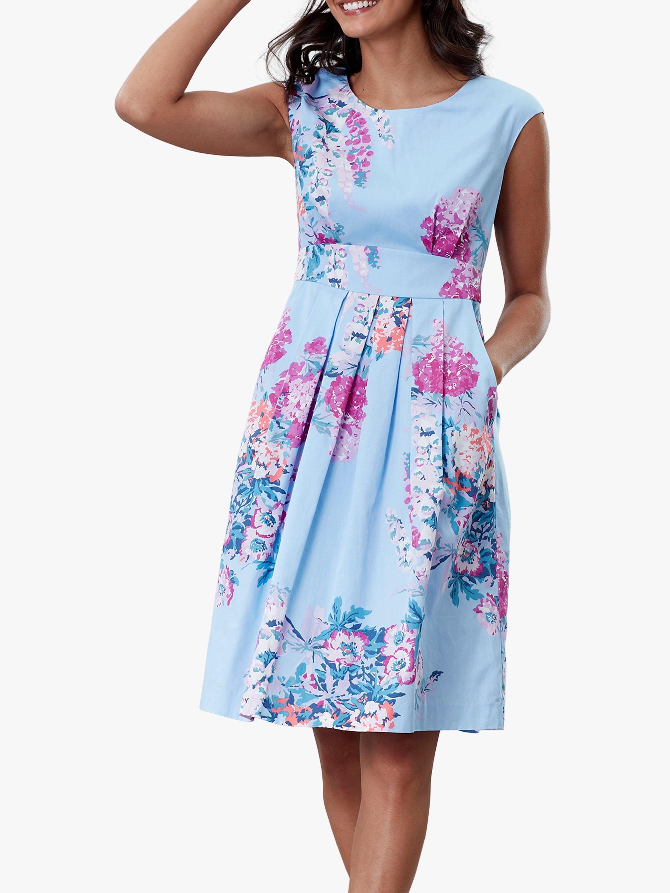 Joules Katalina Floral Dress Blue