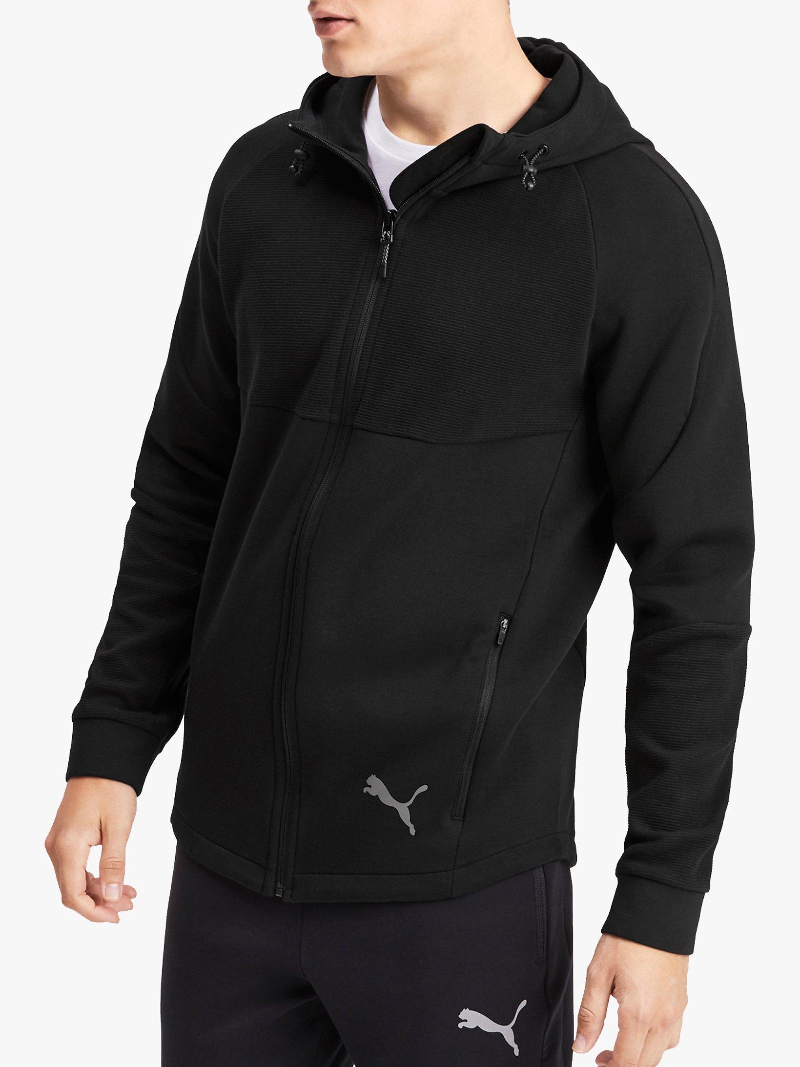 PUMA Evostripe Full Zip Training Hoodie, Black