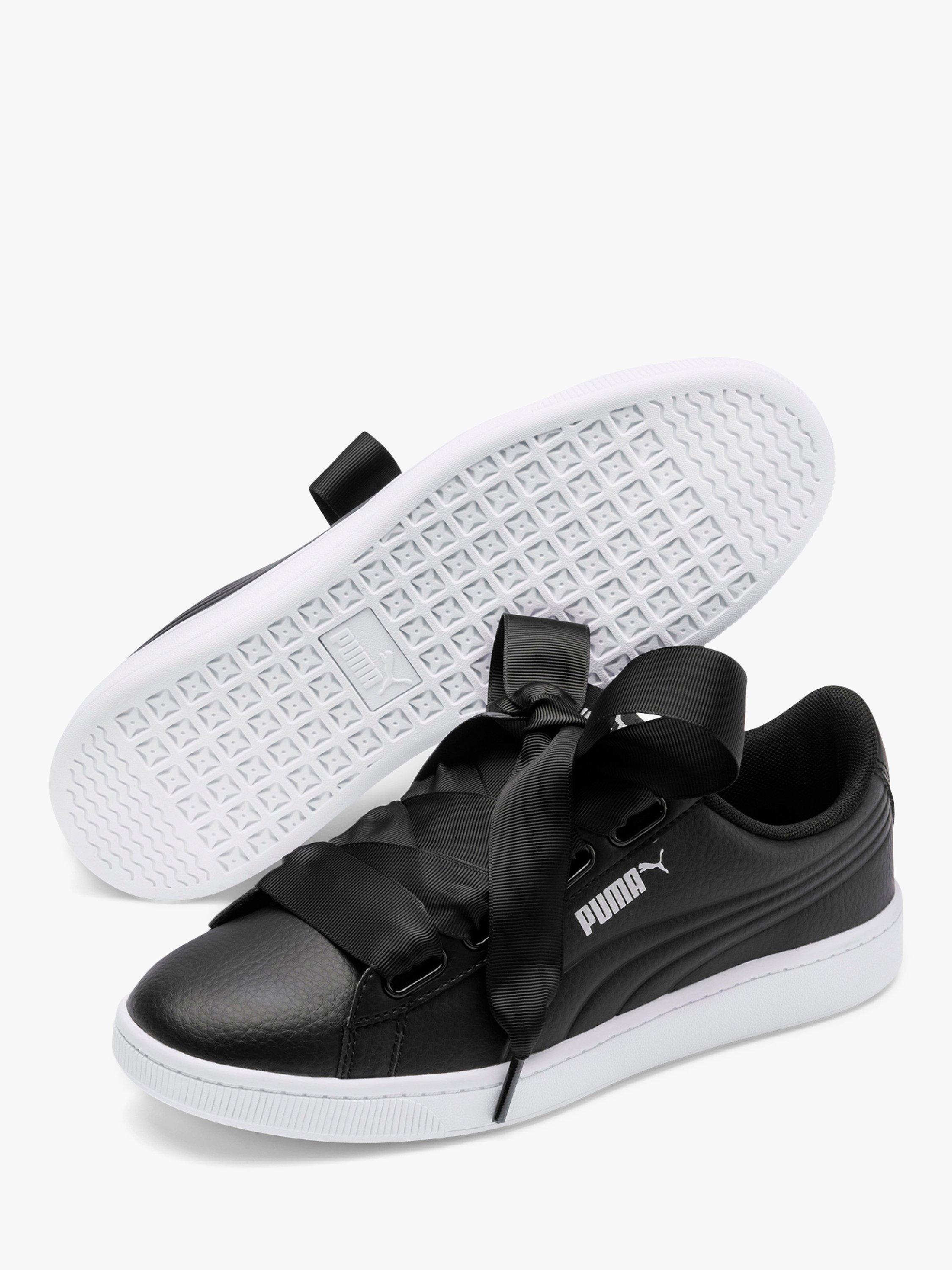 PUMA Vikky Ribbon Core Women s Trainers Black PUMA Silver