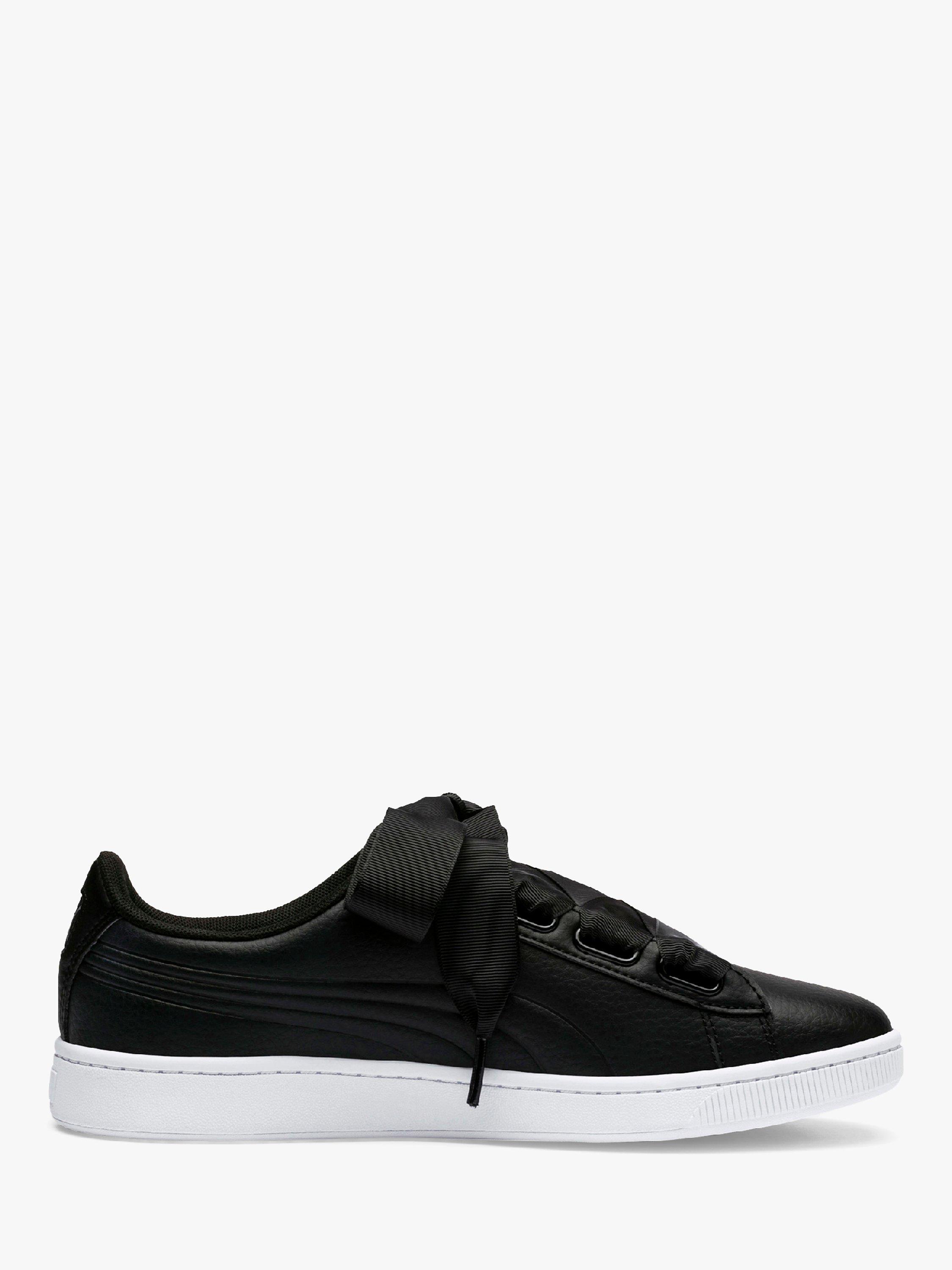 Black puma ribbon trainers online