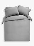 John Lewis Comfy & Relaxed 300 Thread Count Washed Cotton Bedding, Dove Grey