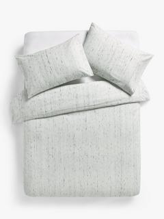 John Lewis Fitz Brushed Cotton Single Duvet Cover Set, White
