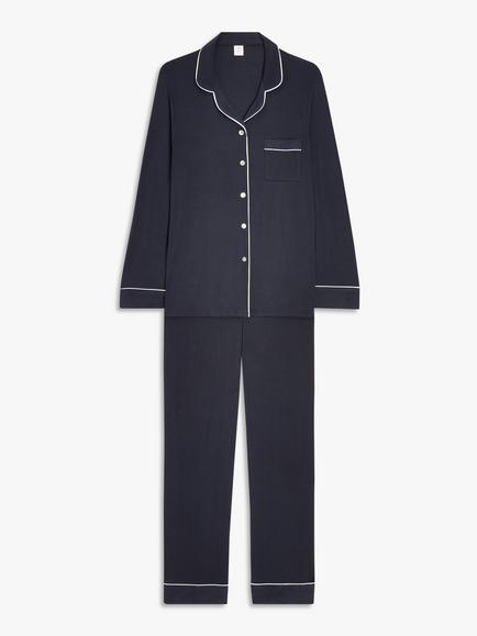 John Lewis Aria Modal Pyjama Set, Blue