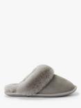 John Lewis Sheepskin Mule Slippers, Mid Grey