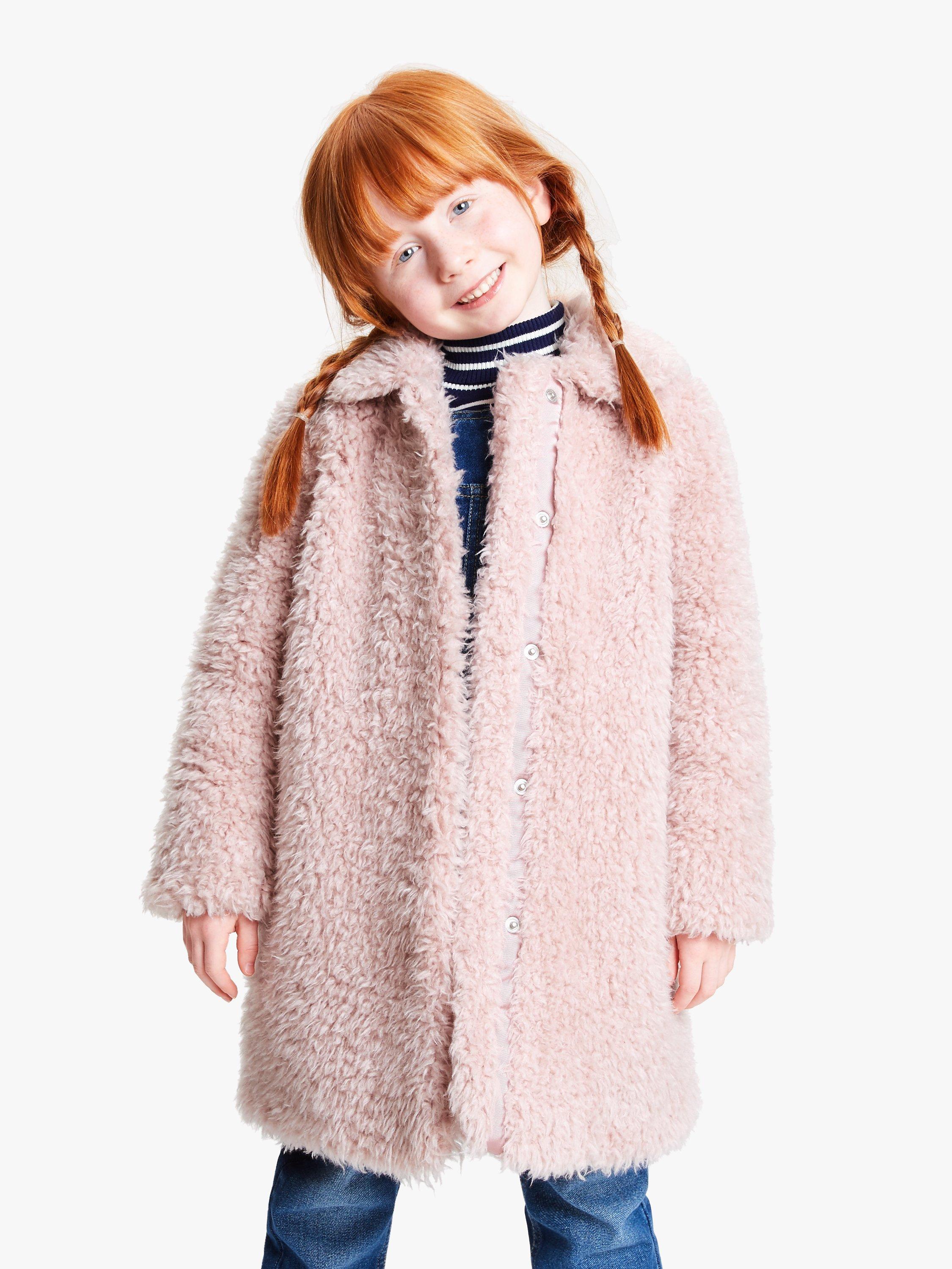 Next pink teddy coat hotsell