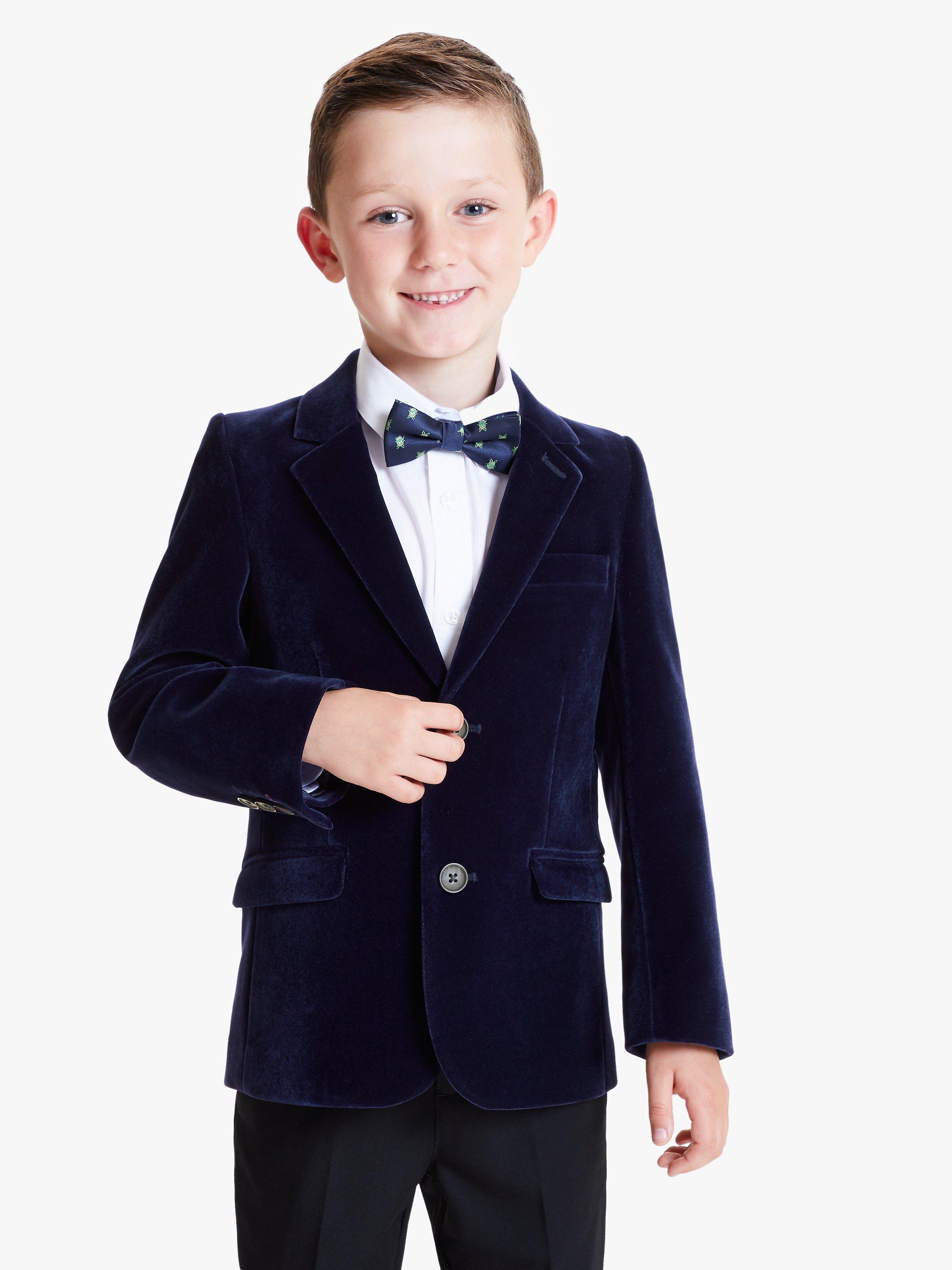 John Lewis Partners Heirloom Collection Boys Velvet Blazer Jacket