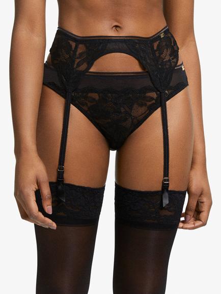 AND/OR Wren Lace Suspender, Black