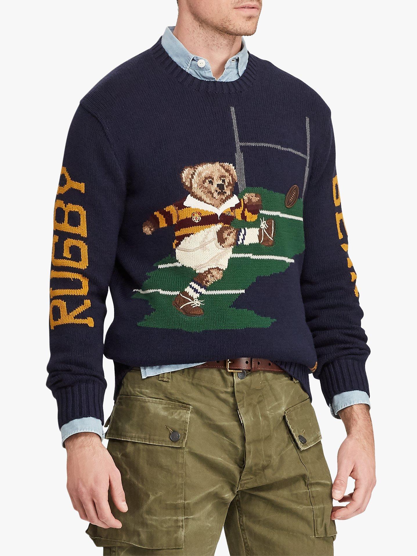 Polo Ralph Lauren Rugby Bear Sweater Navy