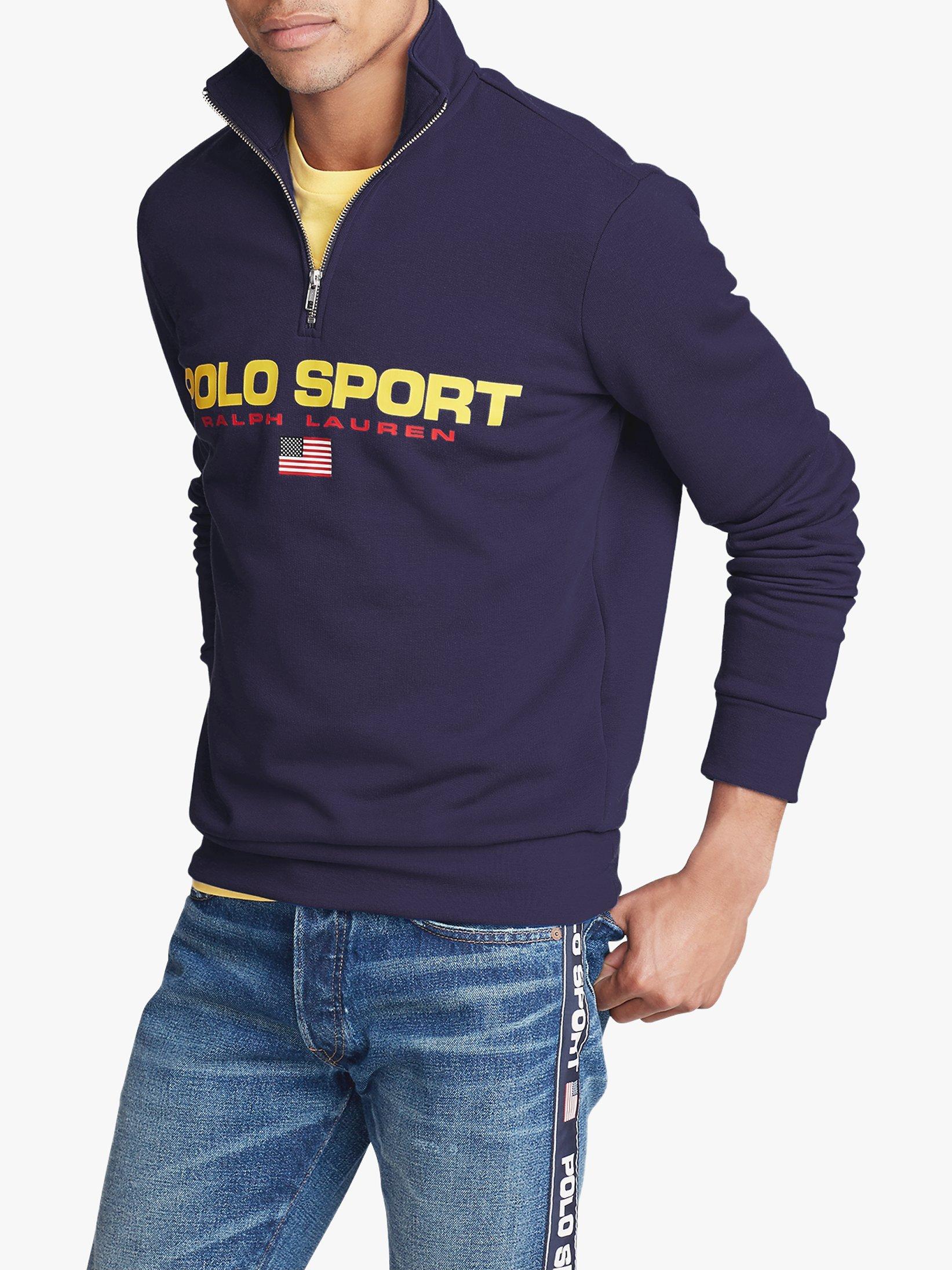 Polo sport zip sweatshirt sale