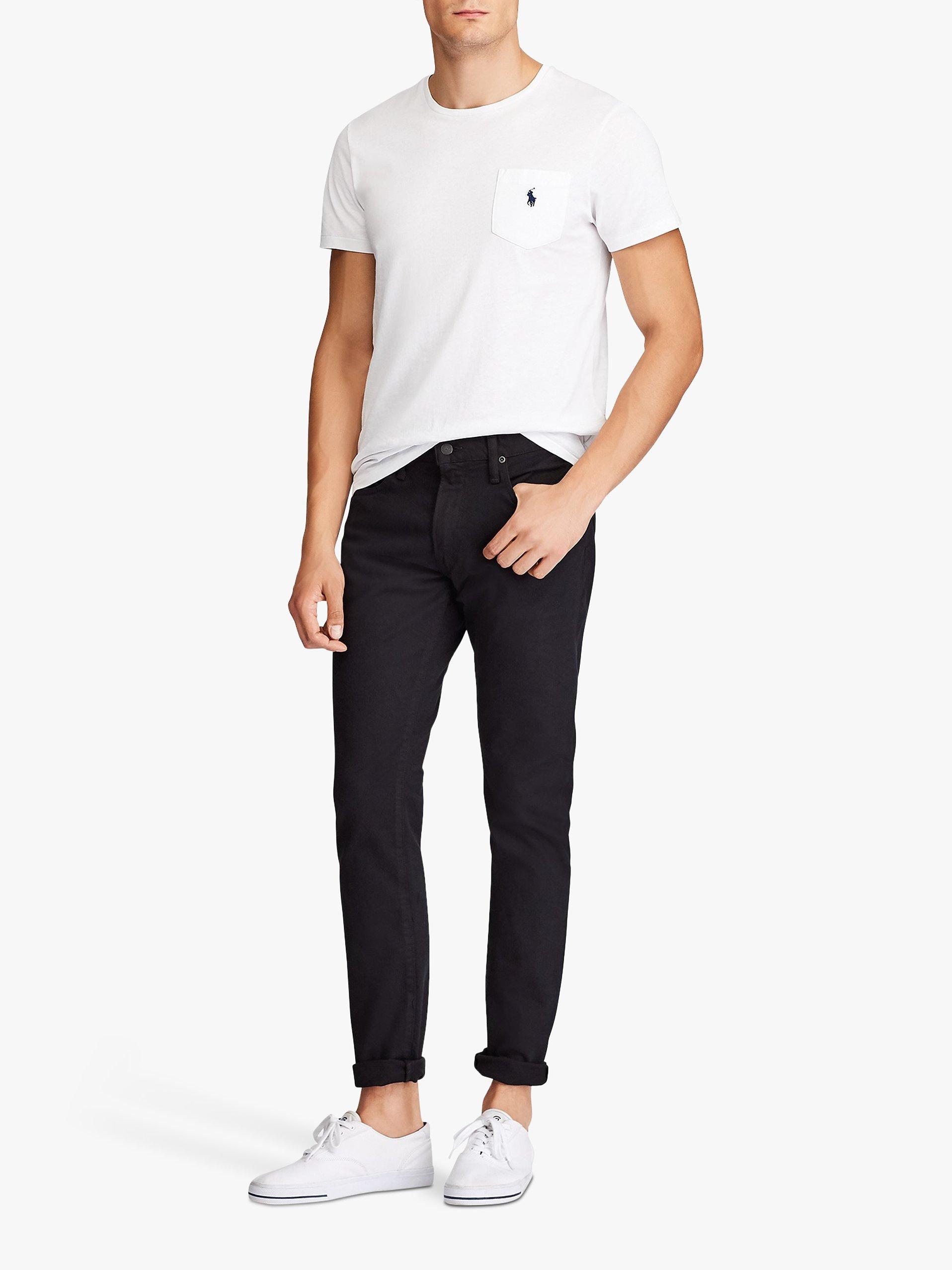 Product image 3 of 4, which shows Polo Ralph Lauren Sullivan Slim Fit Five Pocket Jeans, Hidden Black Stretch, 36R