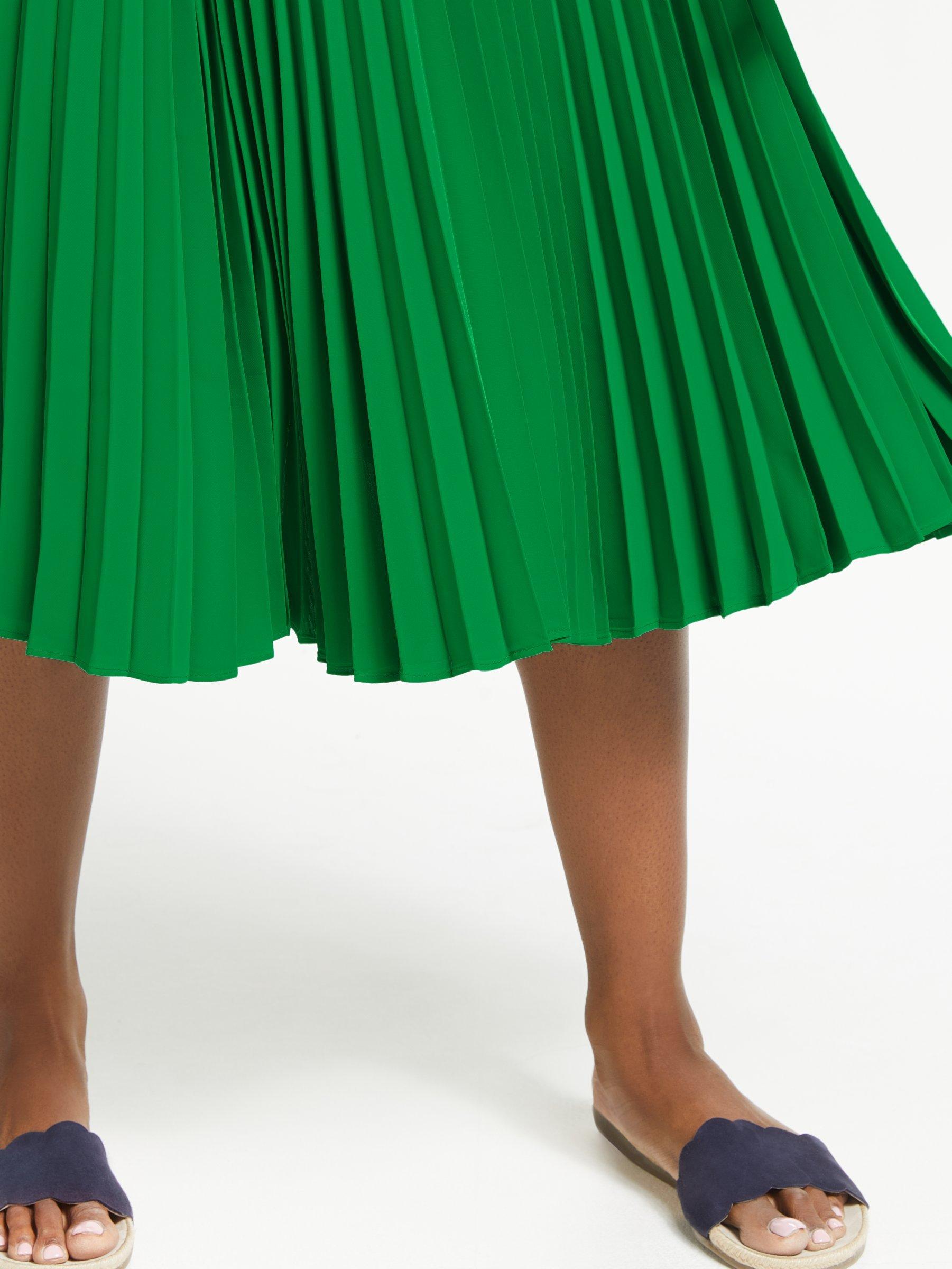 Kristen pleated skirt - highland green sales