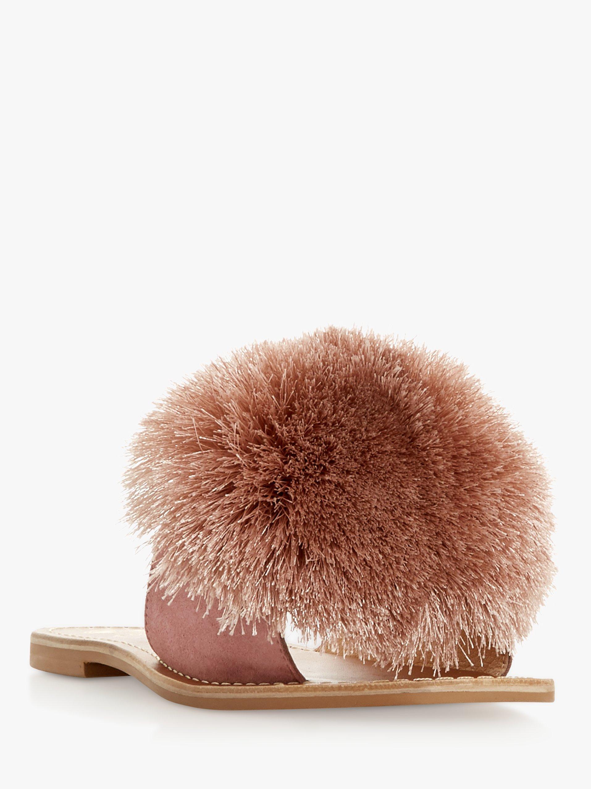Dune pom pom sandals clearance