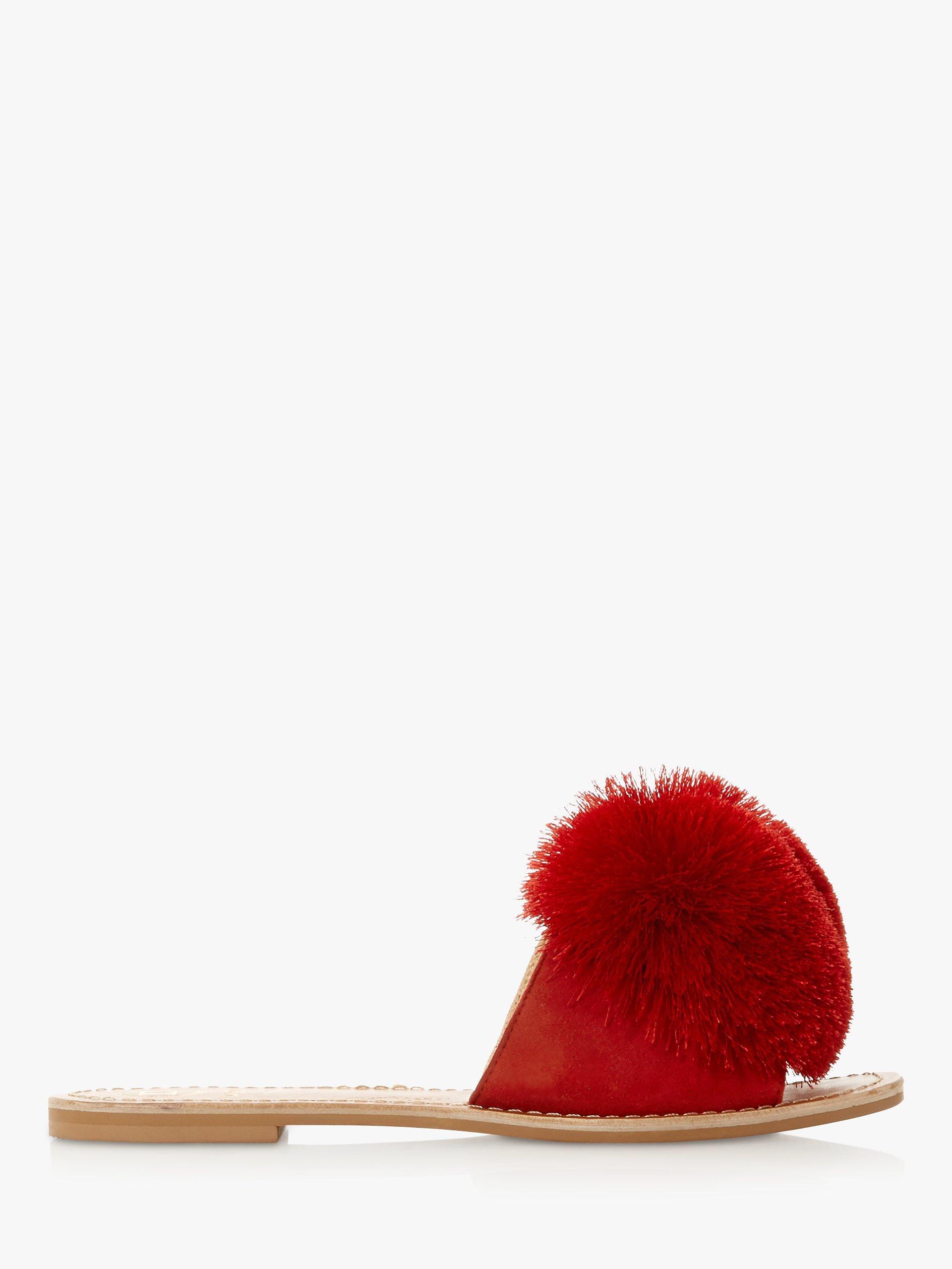 Dune pom pom sandals store