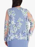 chesca Bluebell Floral Jacket, Bluebell