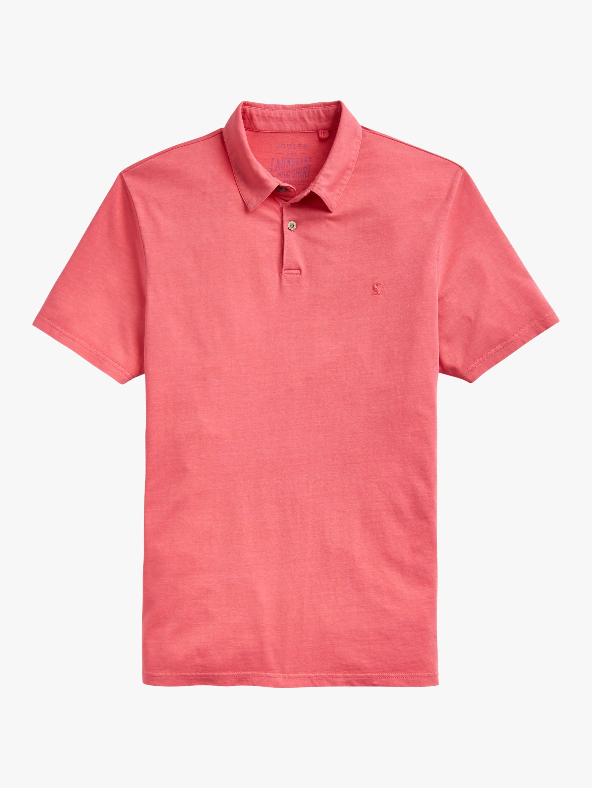 Joules Laundered Polo Shirt, Light Pink, S