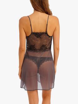 Wacoal Lace Perfection Chemise - view 2, Charcoal