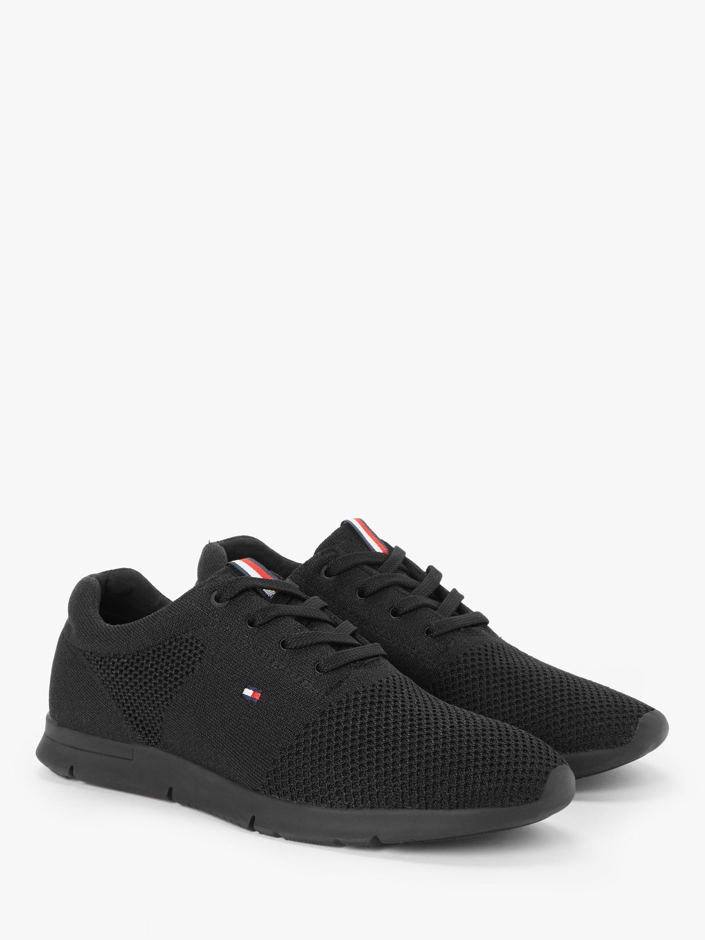 Tommy Hilfiger Tobias Lightweight Knitted Trainers Black