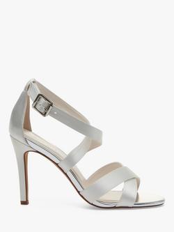Rainbow Club Reese Stiletto Heel Sandals, Ivory Satin, Ivory