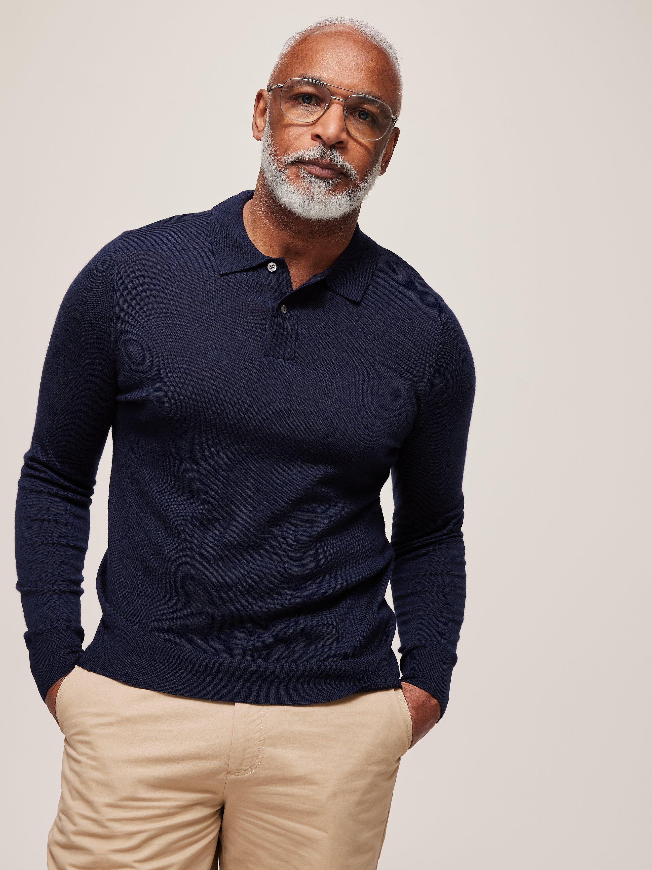 John Lewis Extra Fine Merino Polo Top