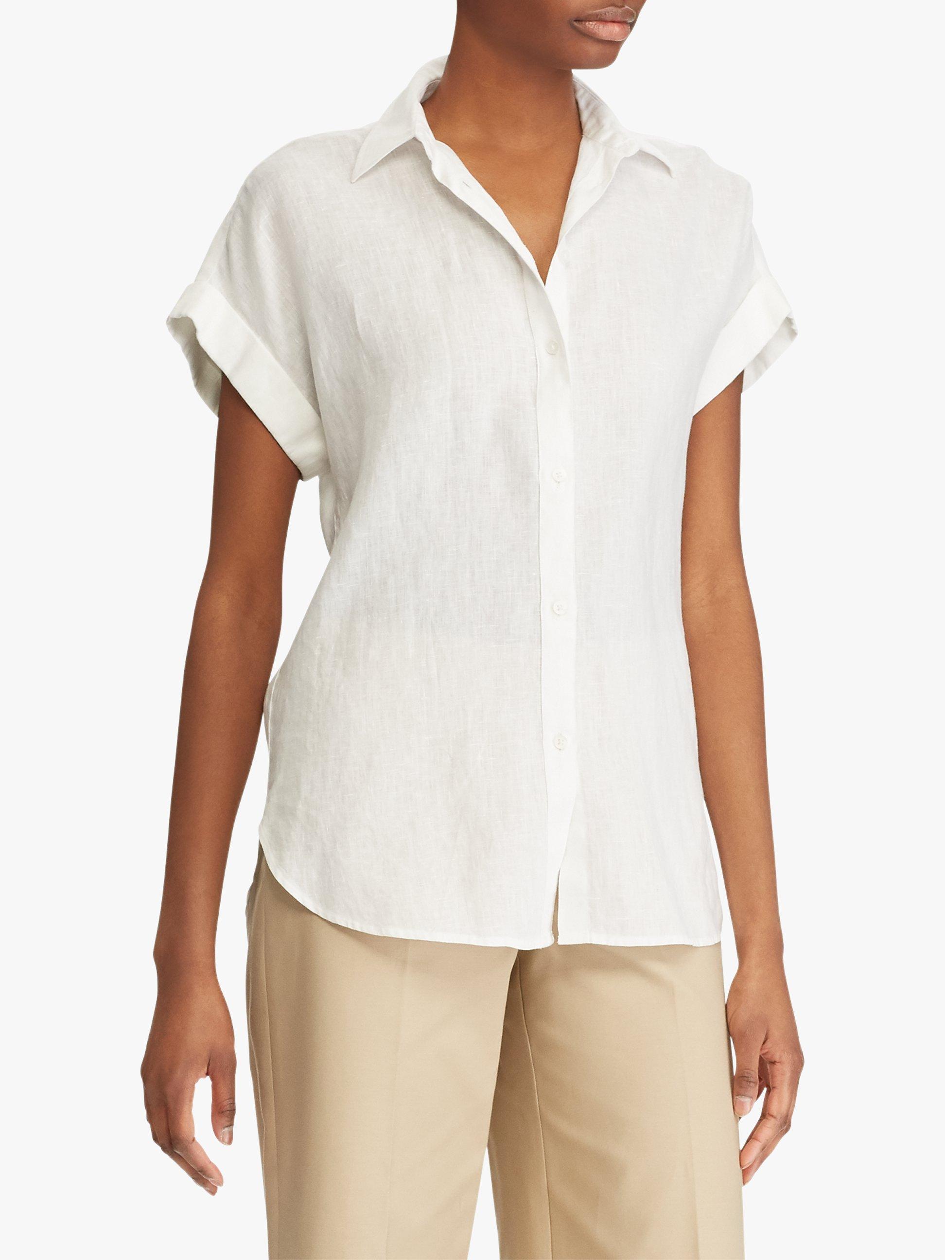 Lauren Ralph Lauren Broono Short Sleeve Linen Shirt