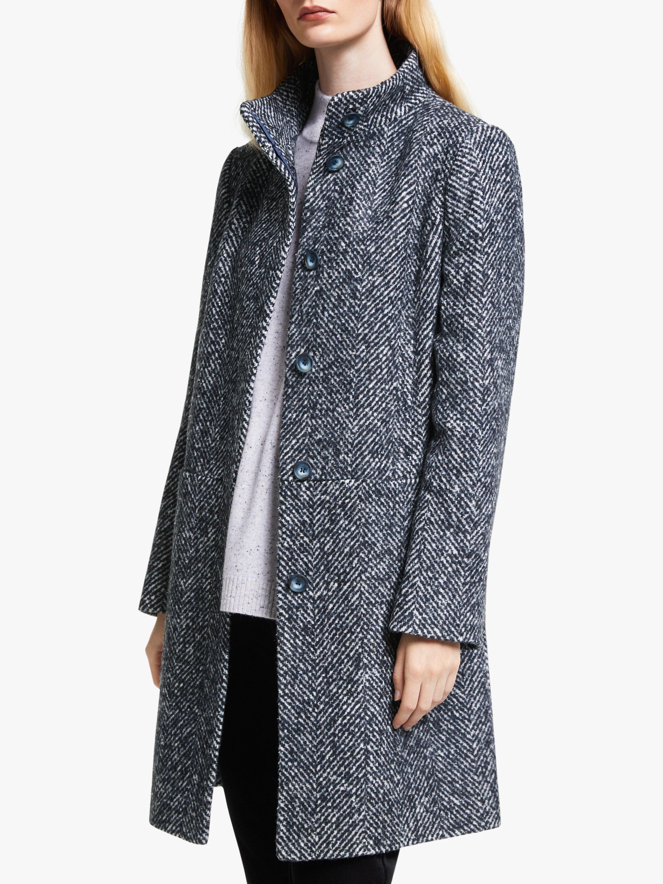 John Lewis Partners Funnel Neck Coat