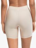 John Lewis Tessa Light Control Thigh Slimmer Shorts, Almond