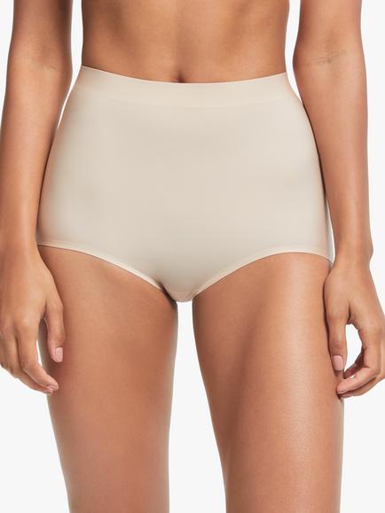John Lewis Tessa Bonded High Waist Briefs, Almond
