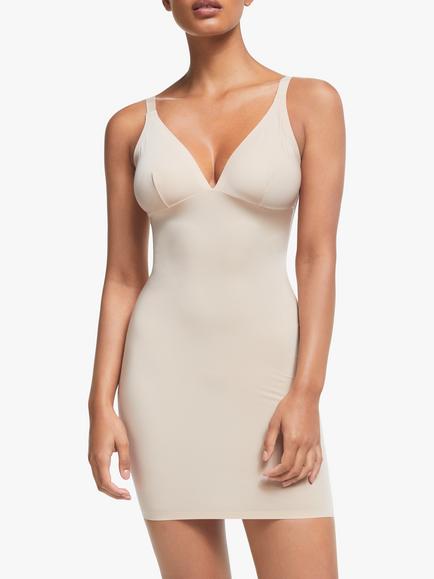 John Lewis Tessa Light Control Slip, Nude