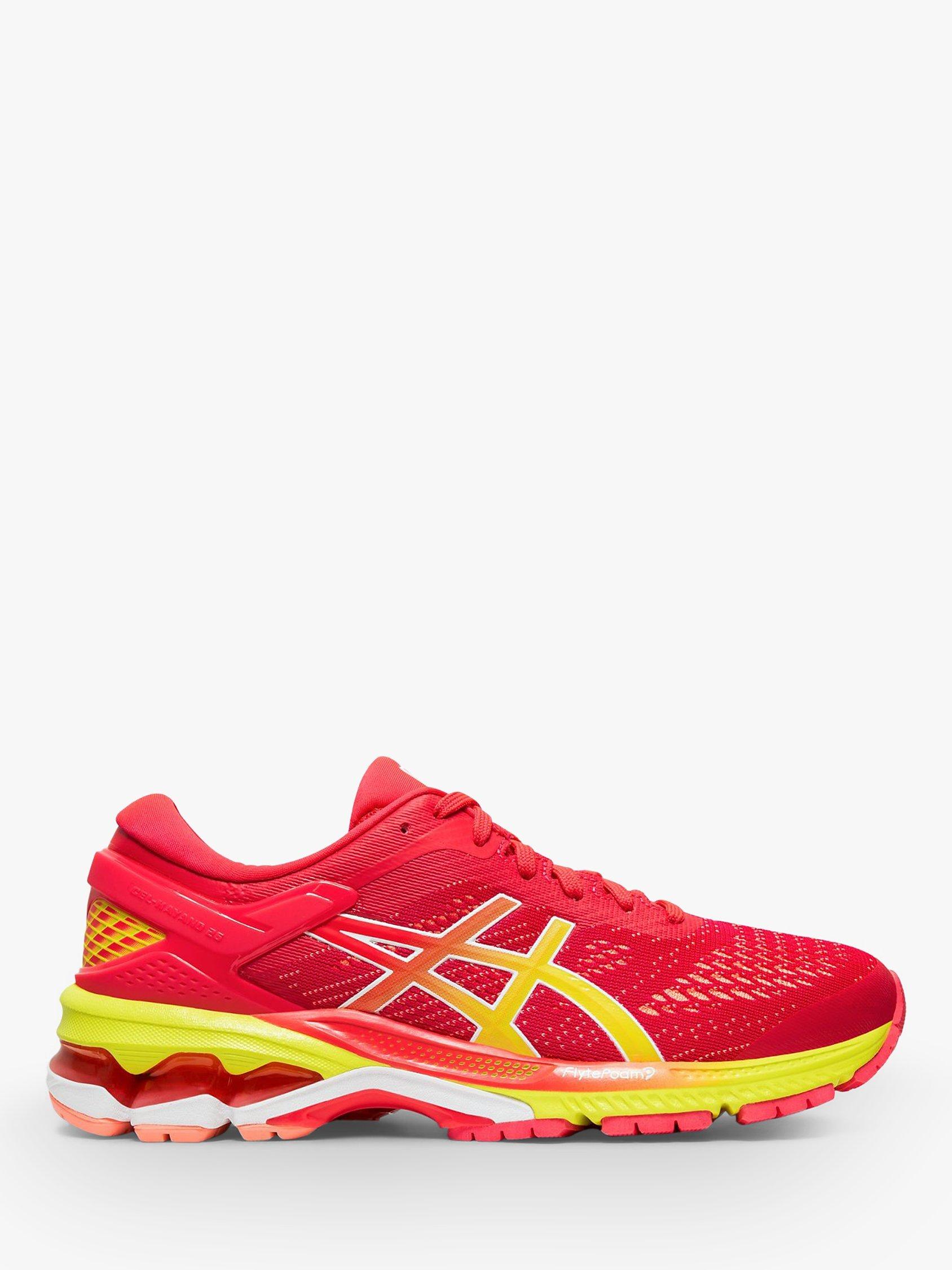 ASICS GEL-KAYANO 26 Women's Running Shoes, Laser Pink/Sour Yuzu