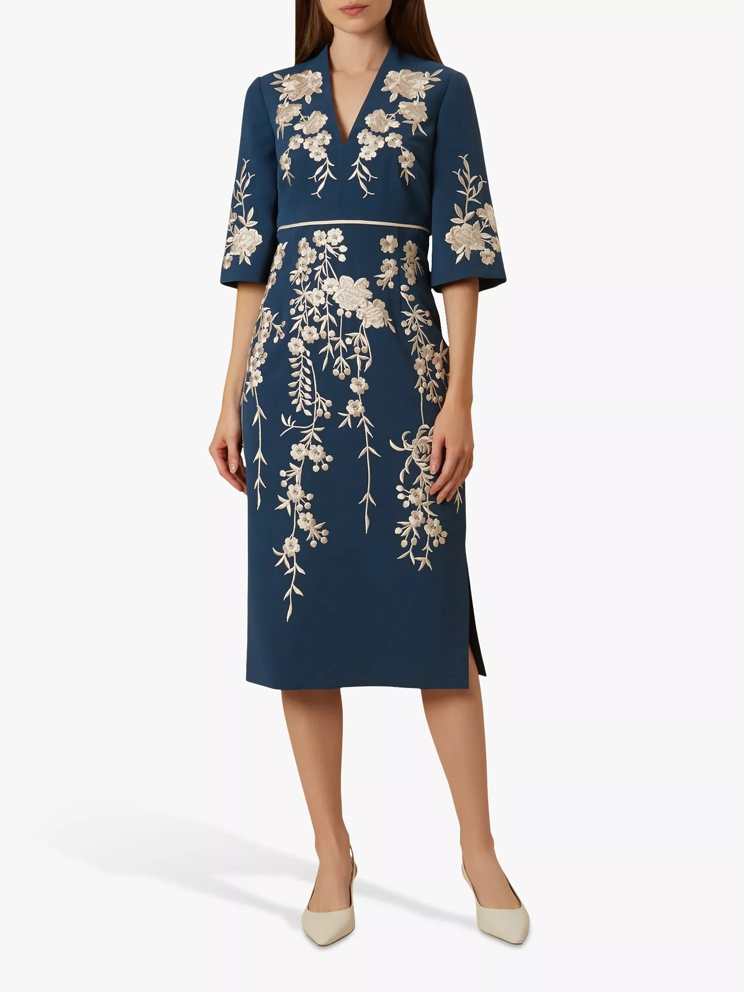 Hobbs Siobhan Dress Cambridge Blue