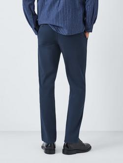 John Lewis Slim Fit Vintage Laundered Chinos - view 2, Navy