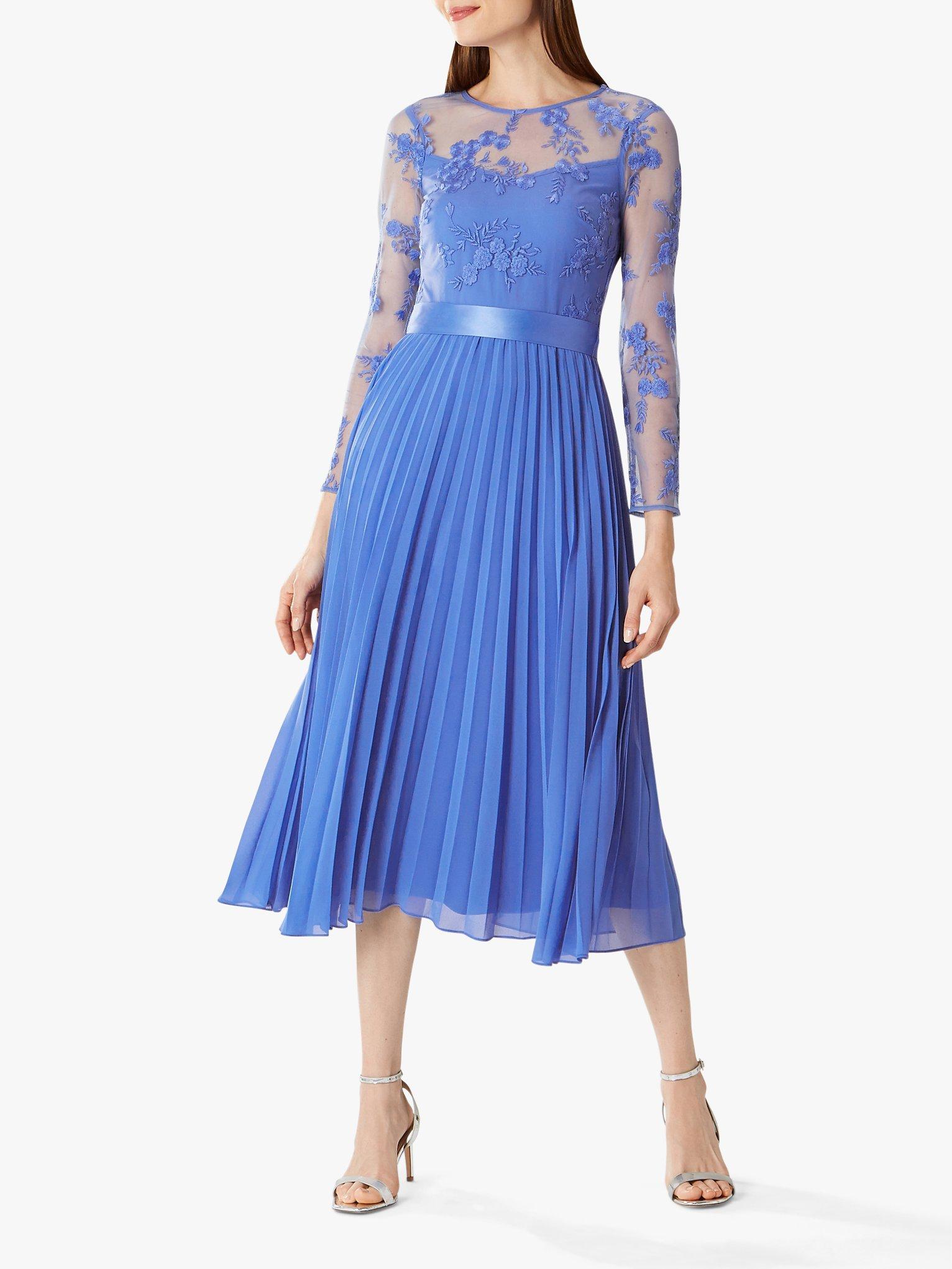 Coast Odetta Lace Midi Dress Cornflower