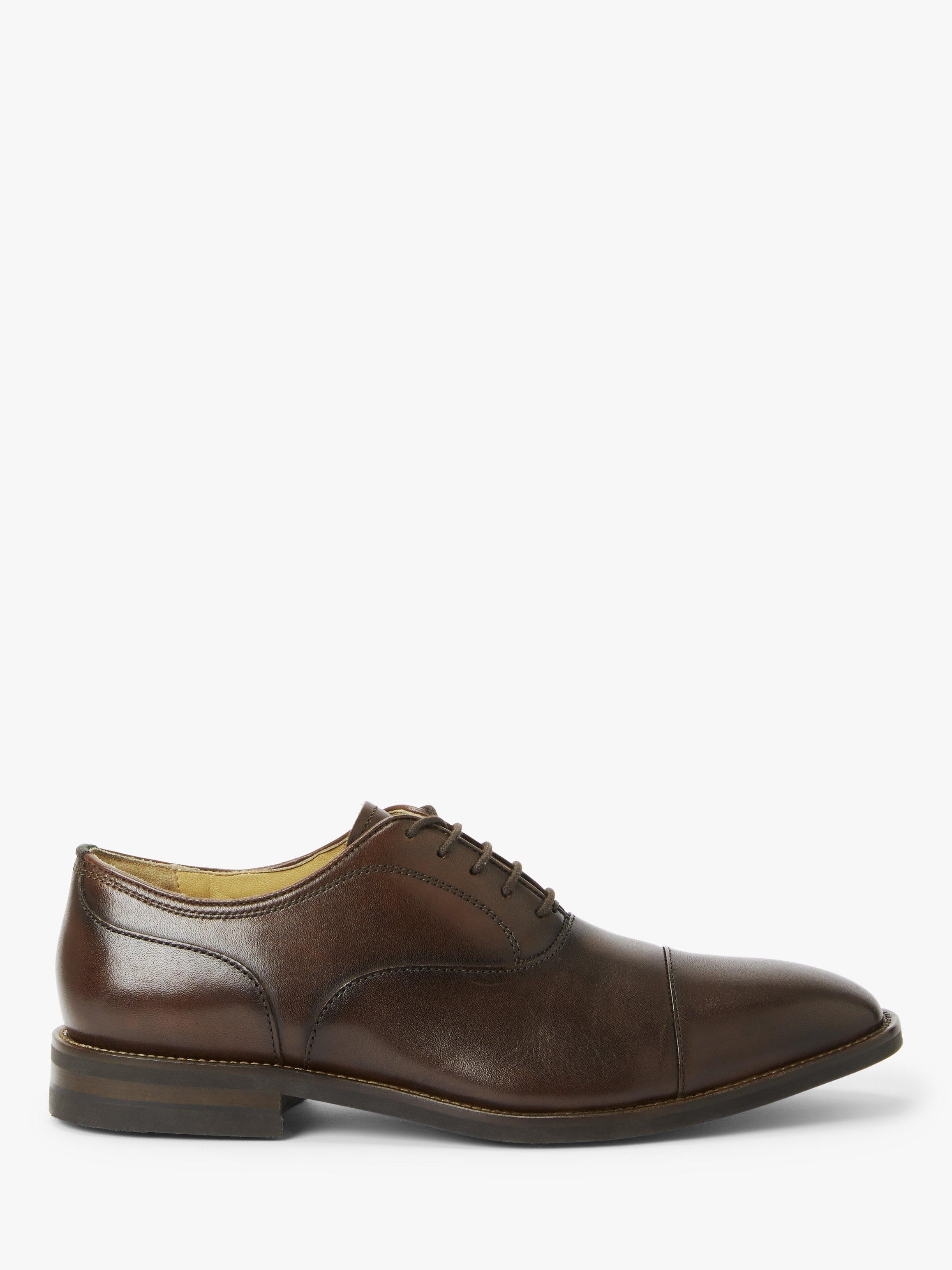 John Lewis Glympton Leather Oxford Shoes, Brown