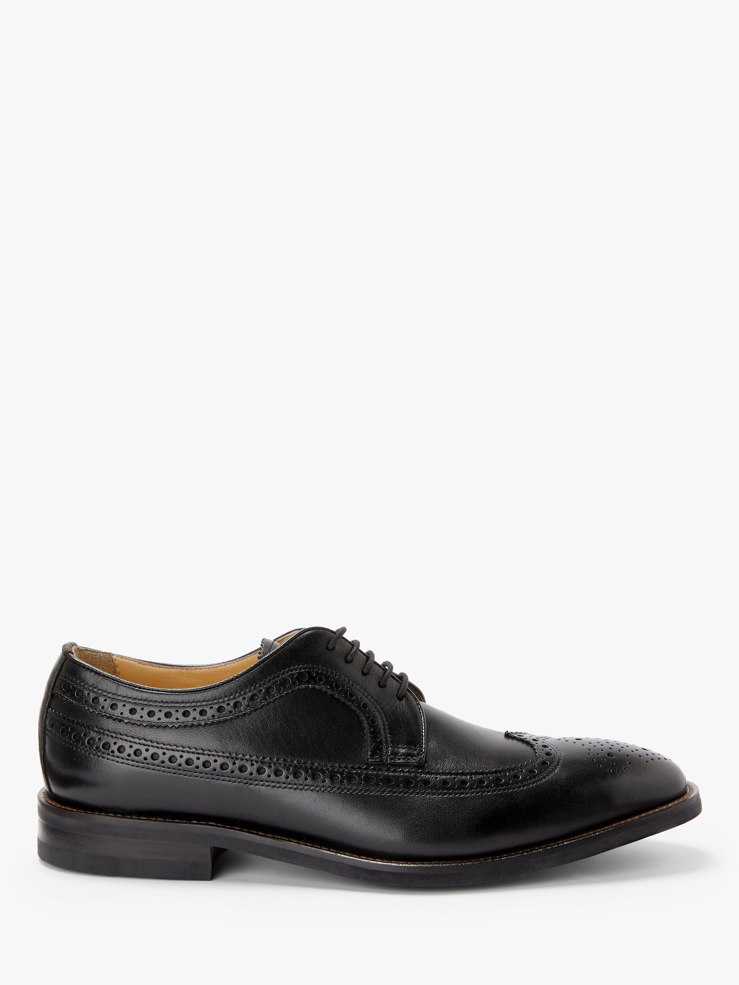 John Lewis Longford Wingtip Brogues, Black