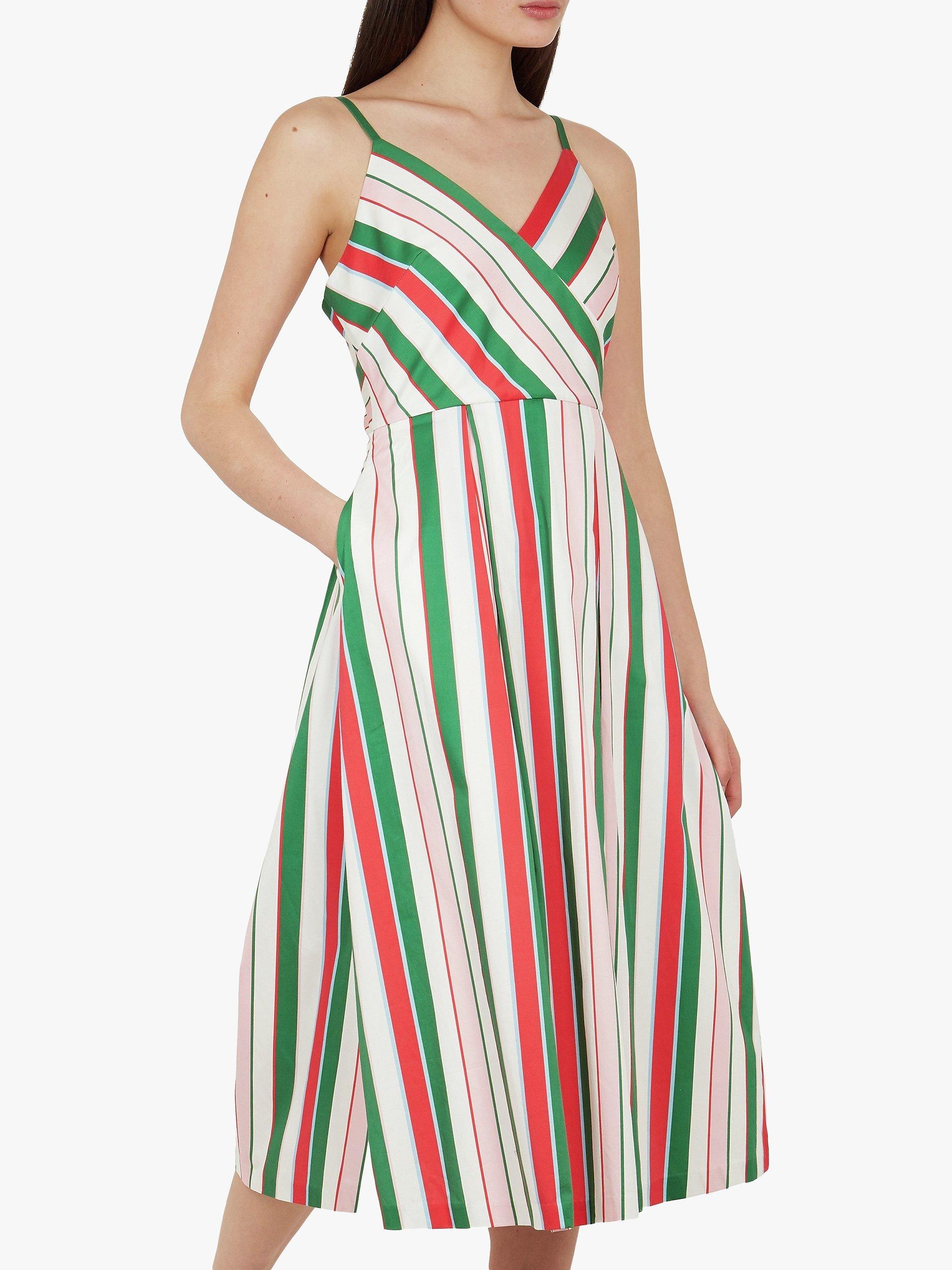 Ted Baker Noriie Tutti Frutti Stripe Dress White