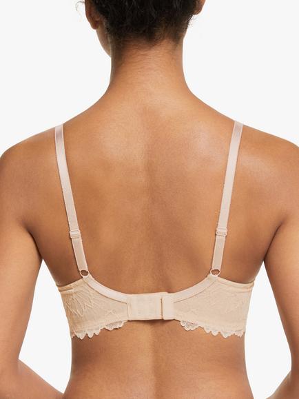 John Lewis Zoey T-Shirt Spacer Bra - view 2, Almond