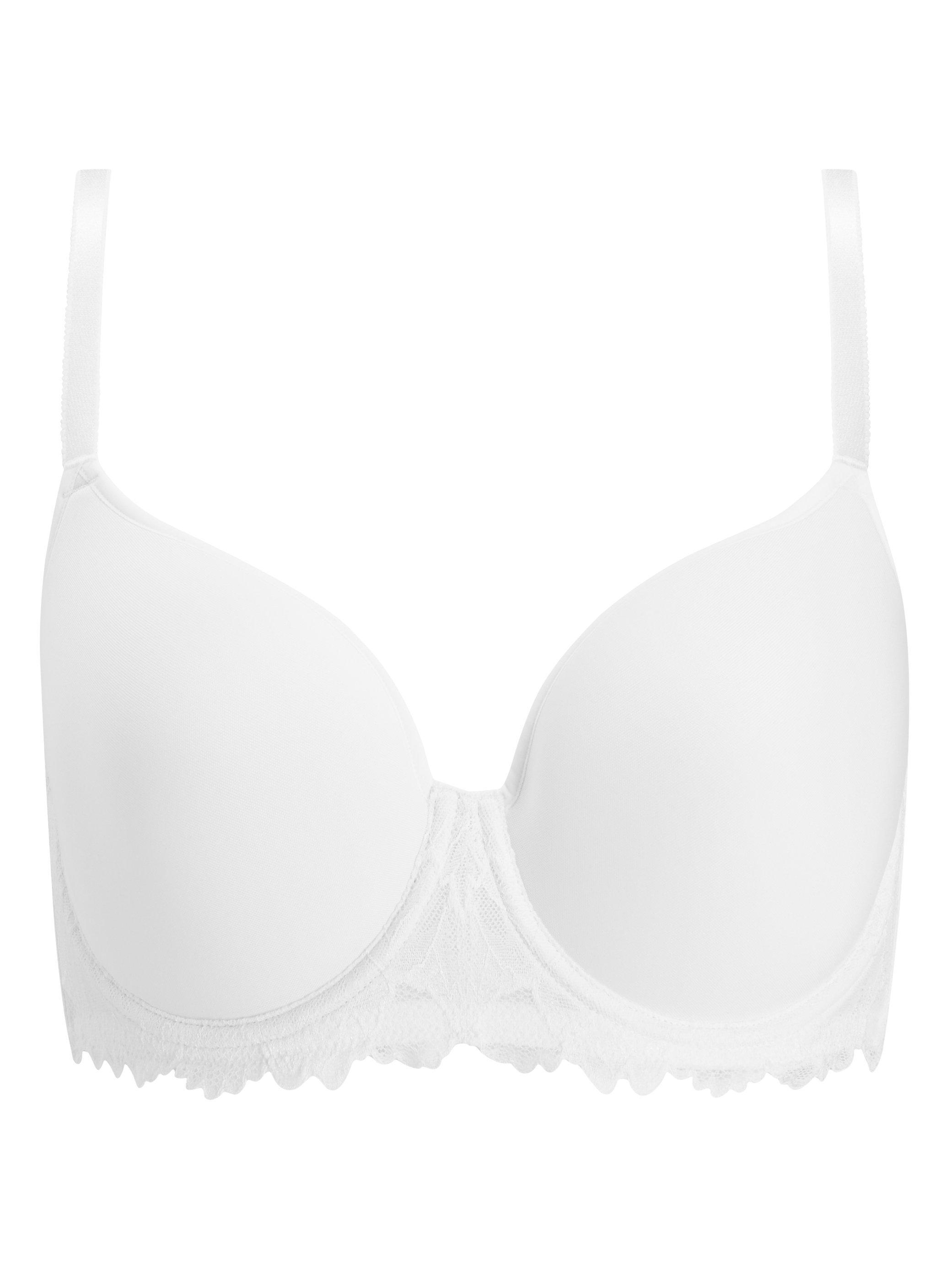 Product image 3 of 5, which shows John Lewis Zoey T-Shirt Spacer Bra, White, 30DD